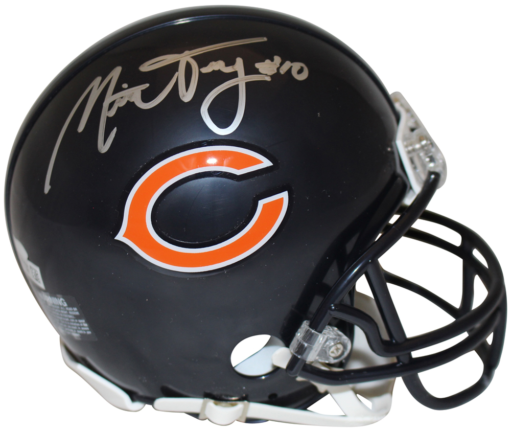 Mitchell Mitch Trubisky Autographed Chicago Bears Mini Helmet FAN