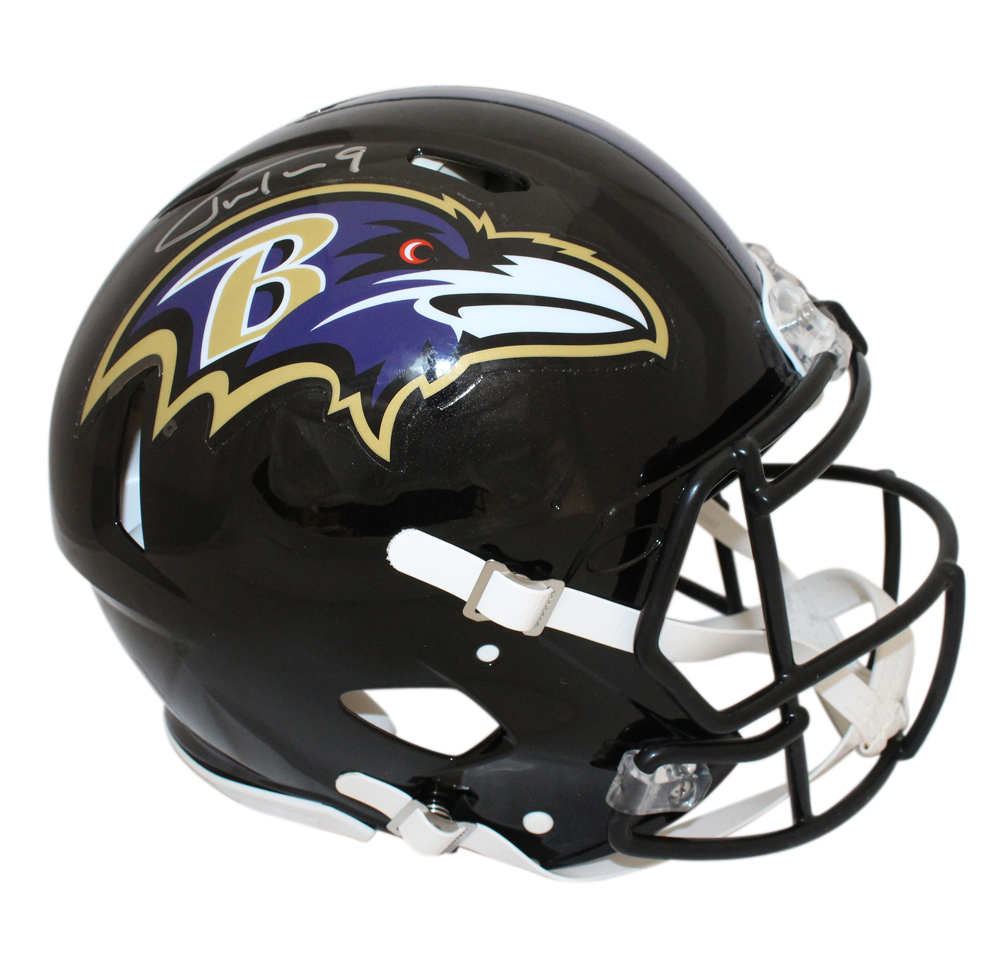 Justin Tucker Signed Baltimore Ravens Authentic Speed Helmet Beckett