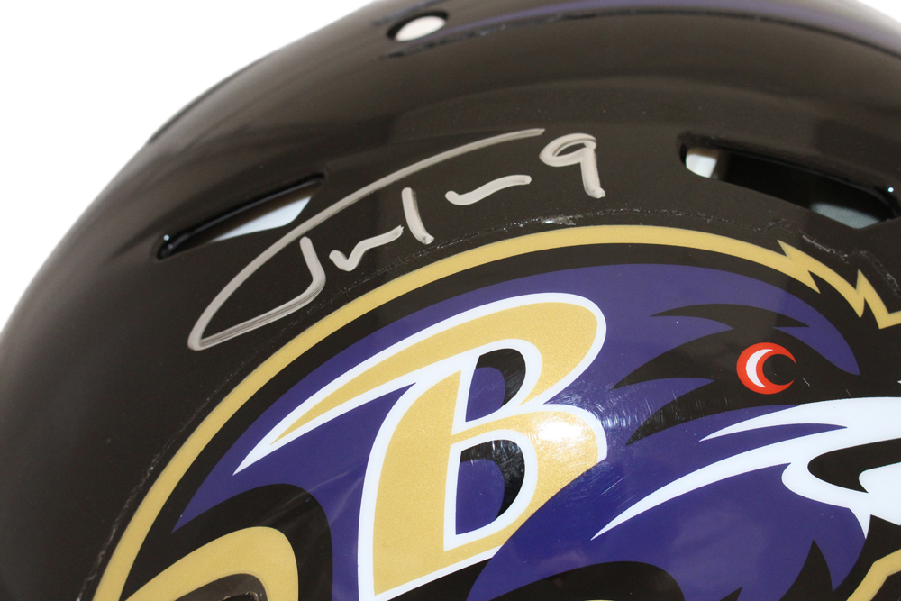 Justin Tucker Signed Baltimore Ravens Authentic Speed Helmet Beckett