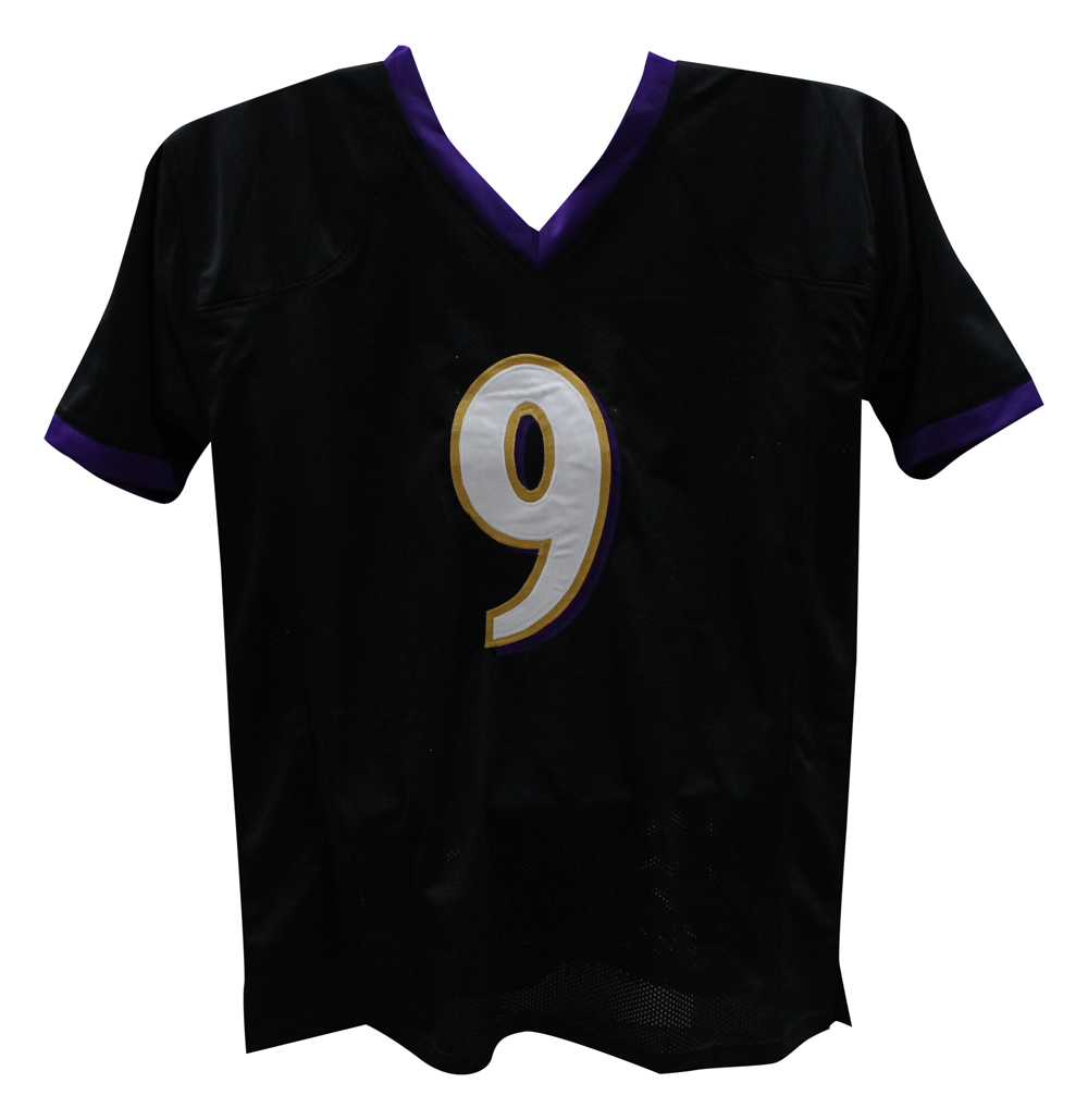 Justin tucker black jersey top