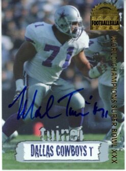 Mark Tuinei Autographed Dallas Cowboys 1996 Collector's Edge #DCA-9 Card 55973