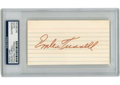 Emlen Tunnell Autographed/Signed New York Giants Index Card Slabbed PSA 54923