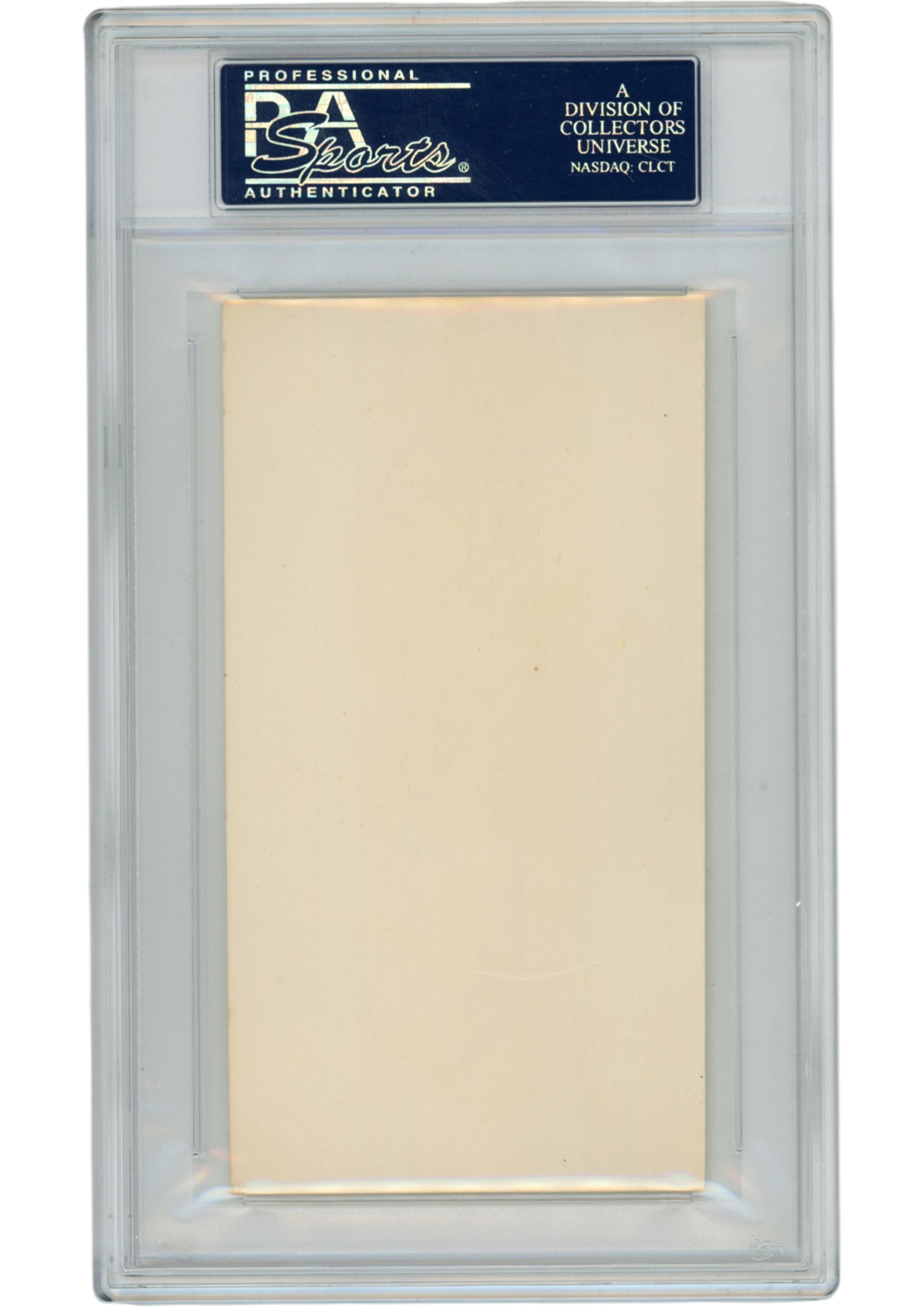 Emlen Tunnell Autographed/Signed New York Giants Index Card Slabbed PSA 54923