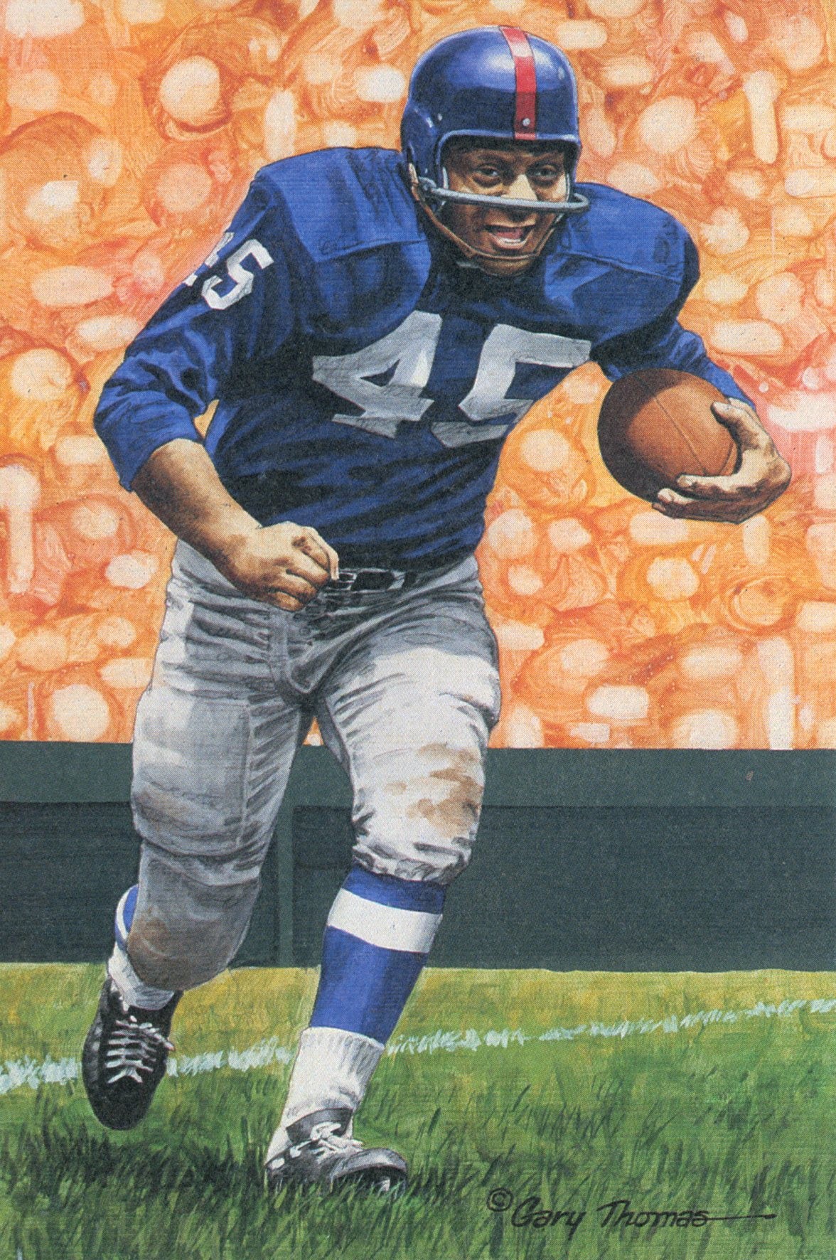 Emlen Tunnell New York Giants Goal Line Art Card Series 6 No Emlen Tunnell New York Giants Goal Line Art Card Series 6 No. 173 LE /5000 58164