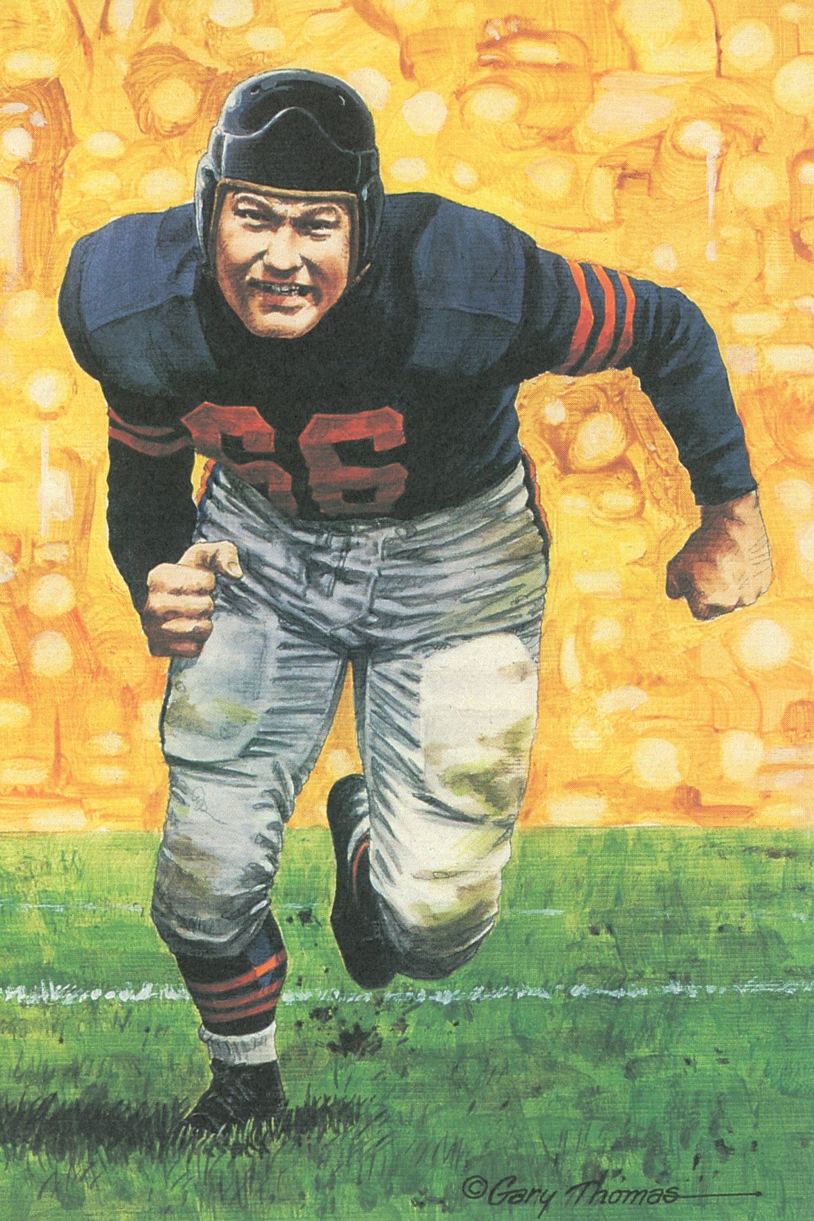 Clyde Bulldog Turner Chicago Bears Goal Line Art Card  Series 3 #89 /5000 58165