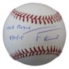 Trea Turner Autographed Washington Nationals OML Baseball MLB Debut JSA 24724