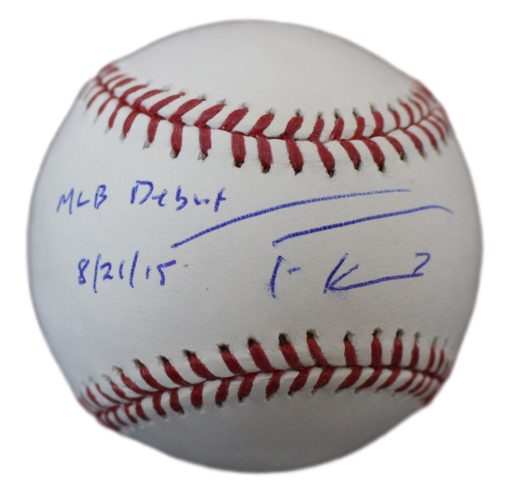 Trea Turner Autographed Washington Nationals OML Baseball MLB Debut JSA 24724