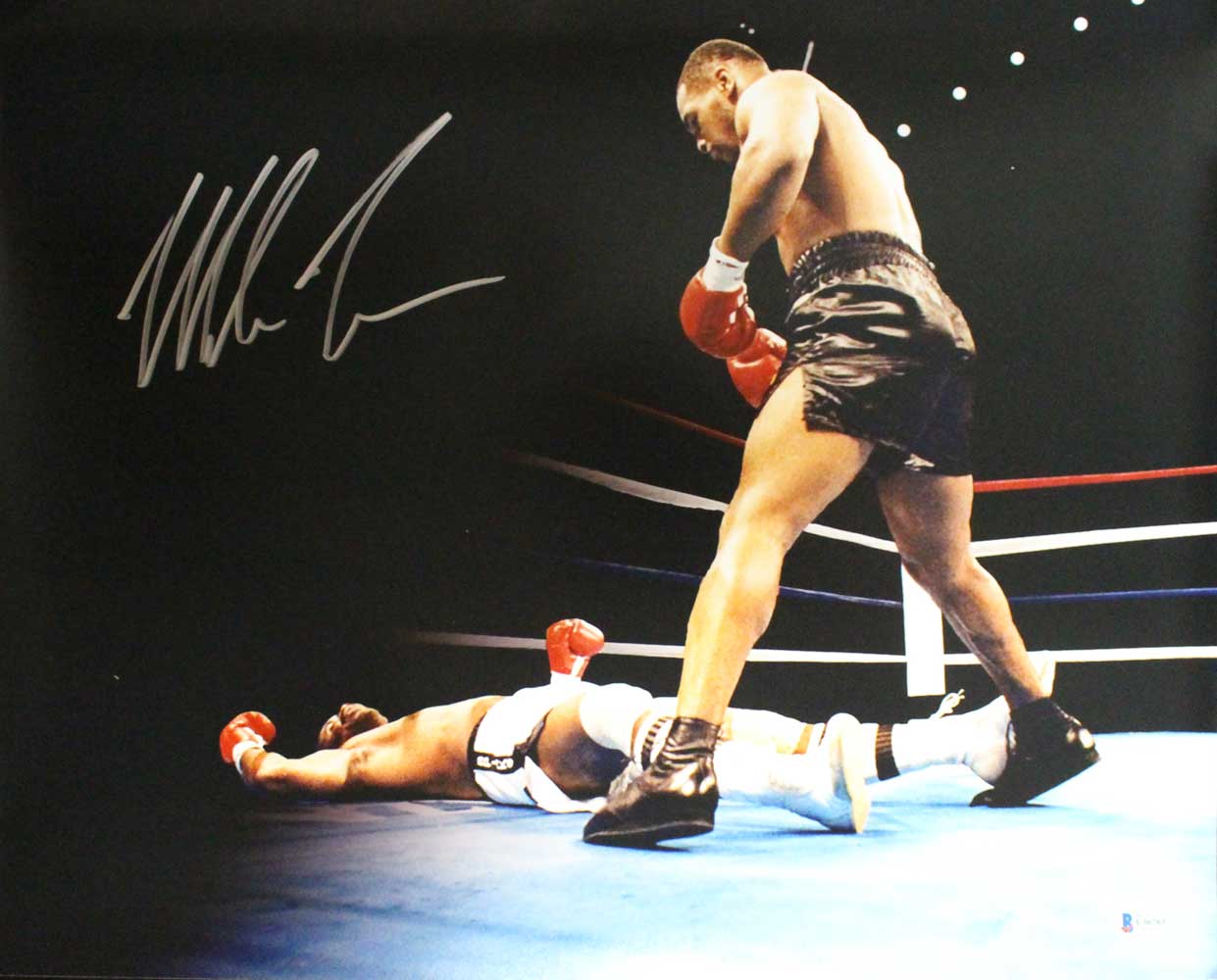Mike Tyson Autographed/Signed Boxing 16x20 Photo BAS 29553