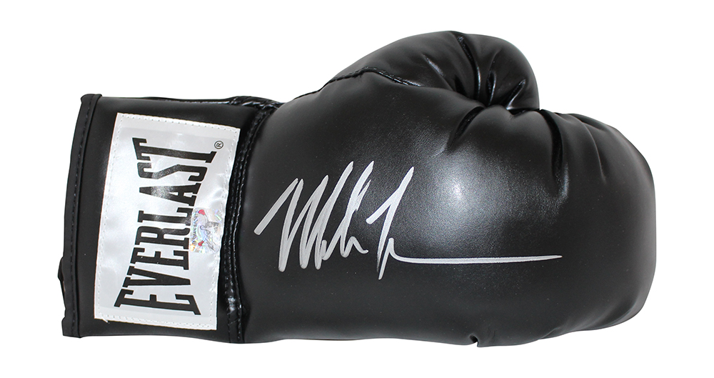 Mike Tyson Autographed/Signed Everlast Black Right Boxing Glove BAS 31079