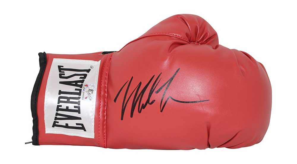Mike Tyson Autographed/Signed Everlast Red Right Boxing Glove BAS 31077