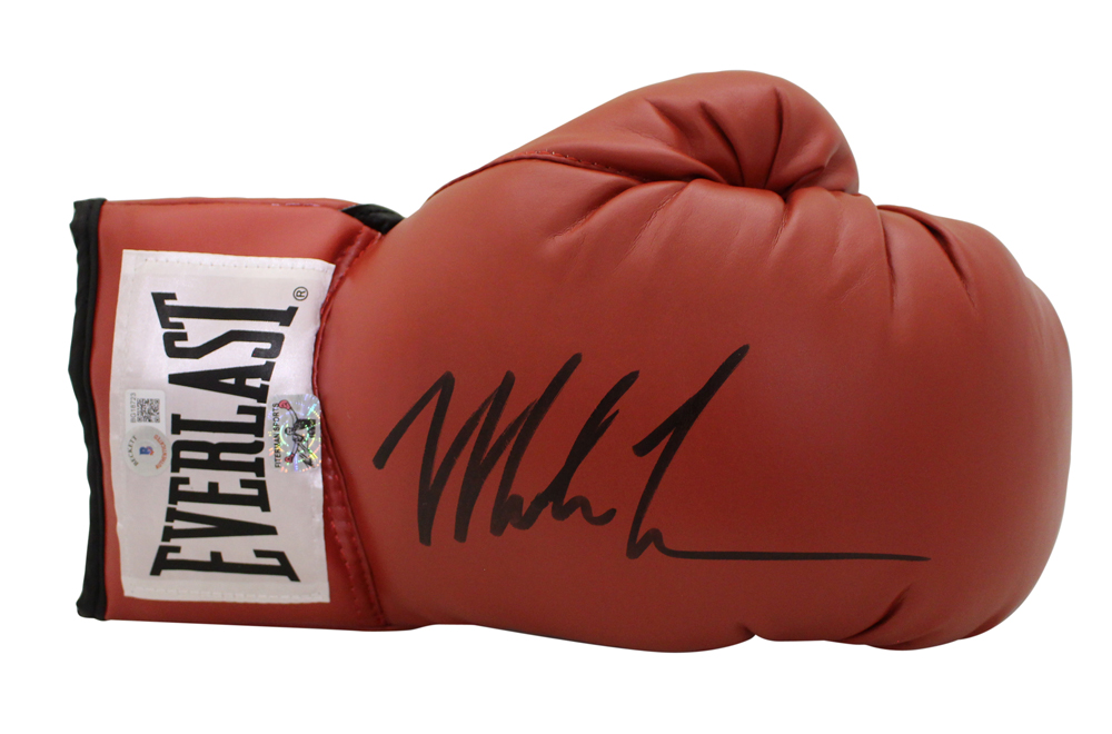 Mike Tyson Autographed/Signed Red Right Handed Boxing Glove Beckett
