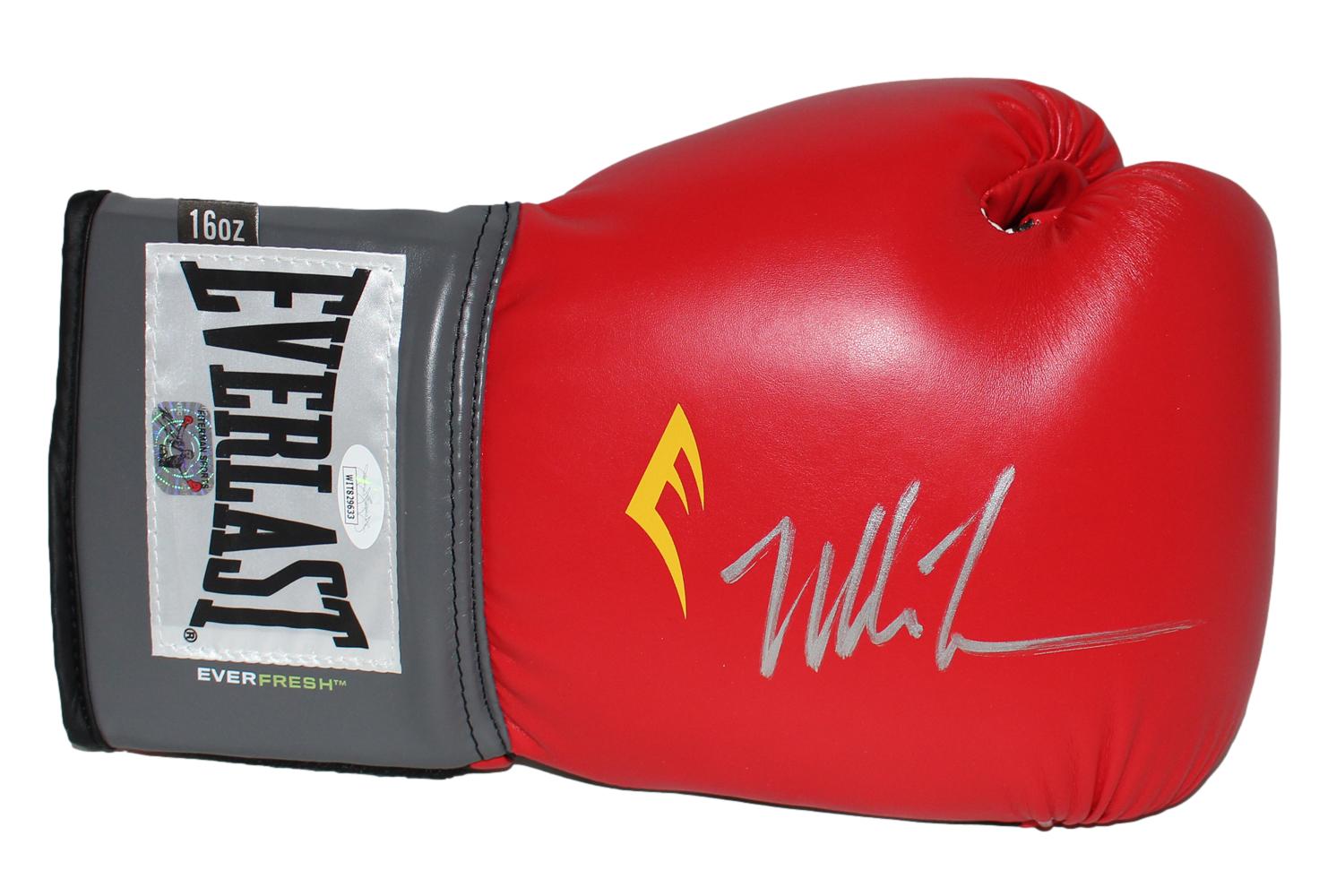 Mike Tyson Autographed/Signed Everlast Red Right Hand Boxing Glove JSA