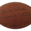 Johnny Unitas Signed Baltimore Colts Official Football Best Wishes BAS LOA 26770