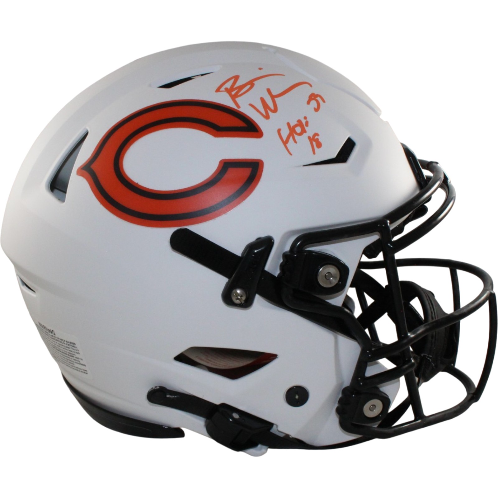 Brian Urlacher Autographed Chicago Bears SpeedFlex Lunar Helmet JSA 56146