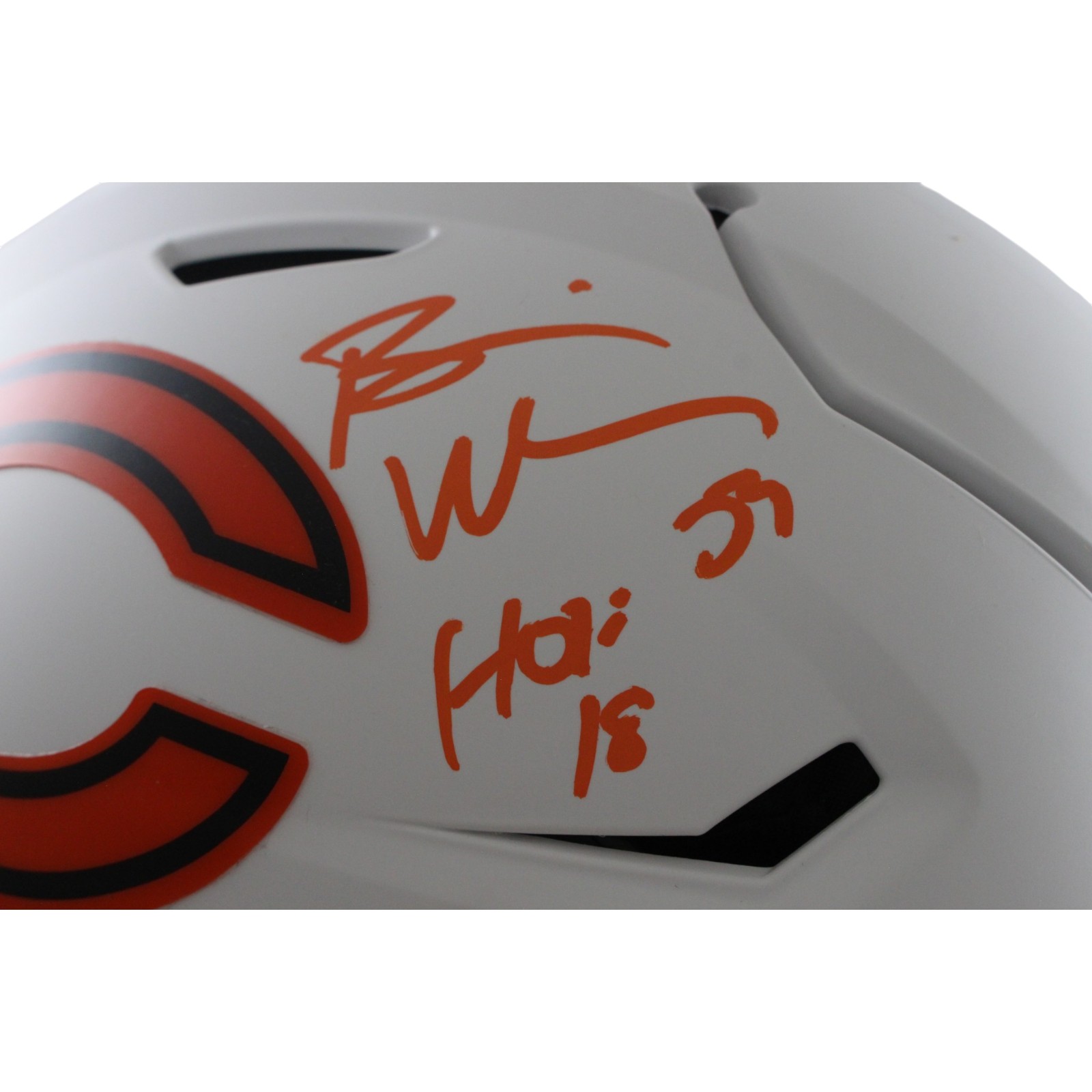 Brian Urlacher Autographed Chicago Bears SpeedFlex Lunar Helmet JSA 56146