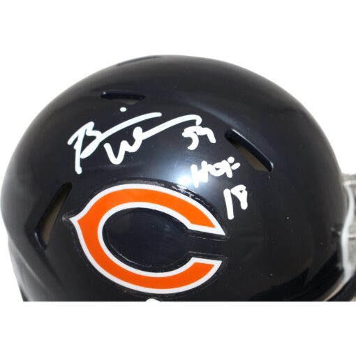 Brian Urlacher Autographed Chicago Bears HOF Mini Helmet Beckett