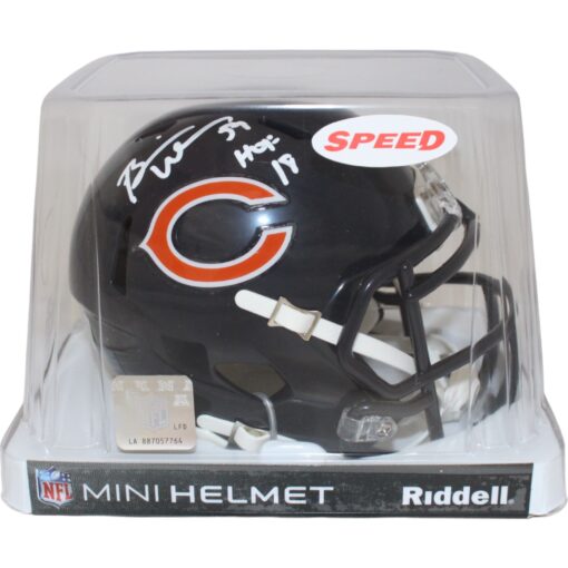 Brian Urlacher Autographed Chicago Bears HOF Mini Helmet Beckett