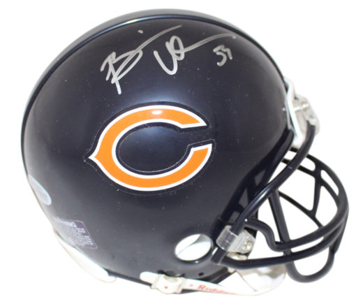 Brian Urlacher Autographed/Signed Chicago Bears Mini Helmet BAS 24487