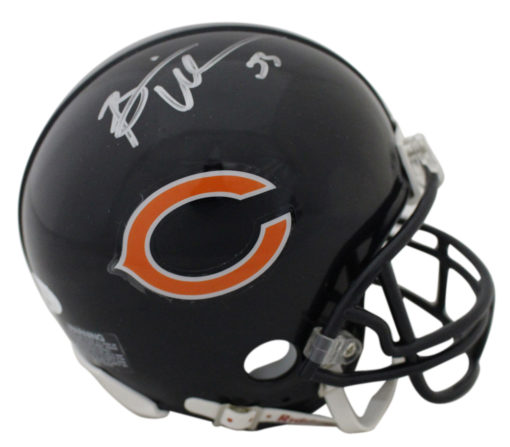 Brian Urlacher Autographed/Signed Chicago Bears Mini Helmet JSA 13656