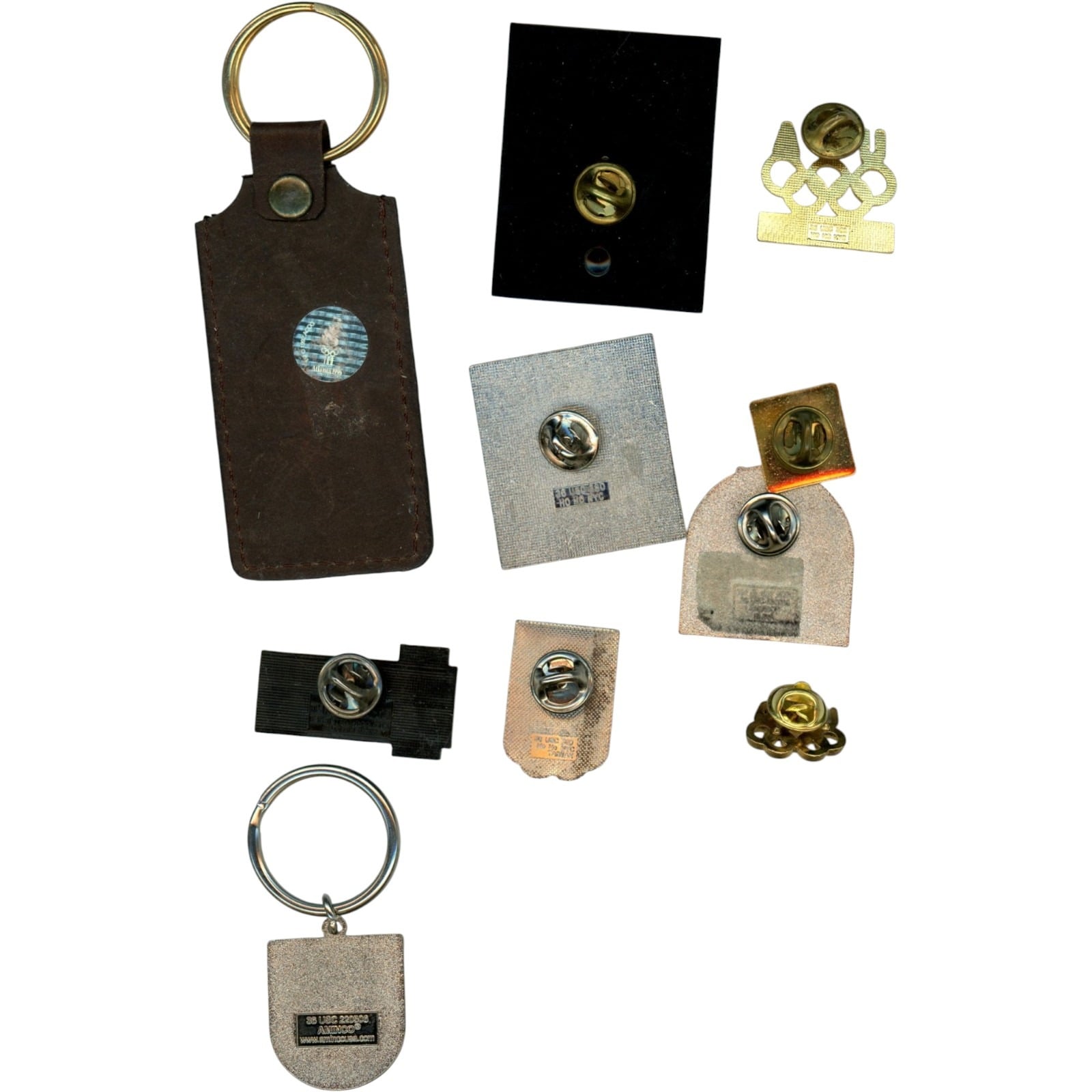 Team USA Olympics Pin and Key Chain Miscellaneous 10 Item Lot 58008 2 Team USA Olympics Pin and Key Chain Miscellaneous 10 Item Lot 58008