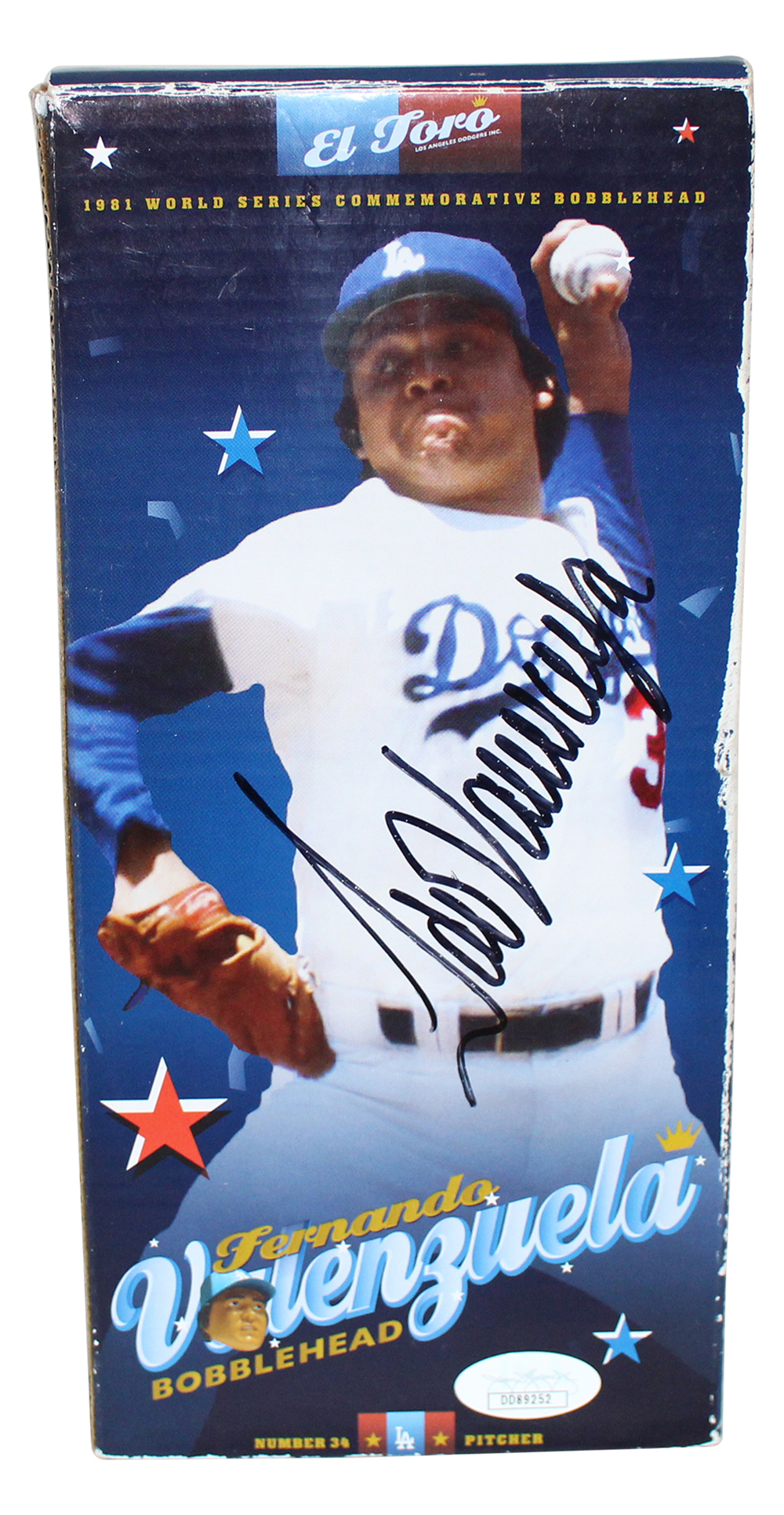 Fernando Valenzuela Autographed/Signed Los Angeles Dodgers Bobblehead JSA 20211 Denver Autographs