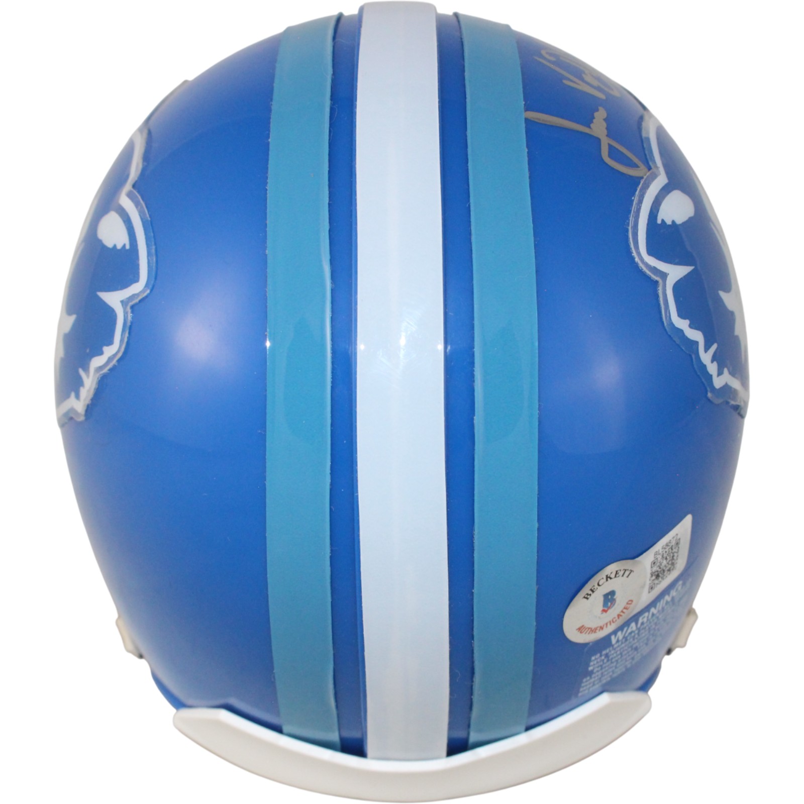 James Van Der Beek Autographed Varsity Blues Mini Helmet MOX Beckett 53701 3 James Van Der Beek Autographed Varsity Blues Mini Helmet MOX Beckett 53701