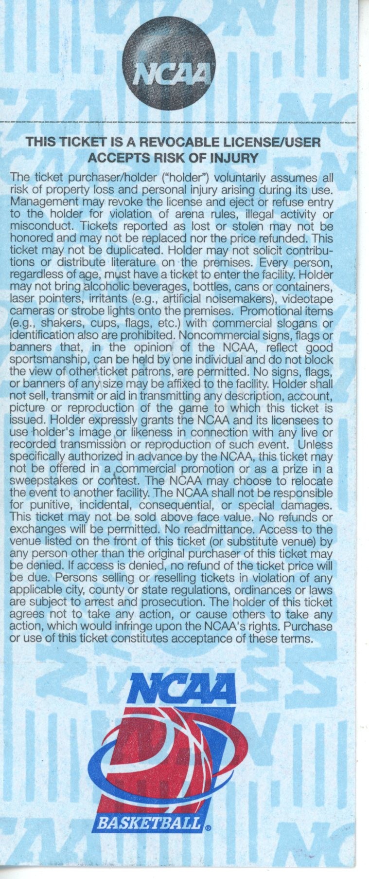 2007 First Round March Madness Vanderbilt vs 2007 First Round March Madness Vanderbilt vs. George Washington Ticket 55557