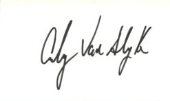 Andy Van Slyke Autographed Pittsburgh Pirates Index Card Beckett 45303