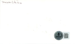 Darren Veitch Autographed Washington Capitals Index Card Beckett 45290