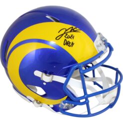 Jared Verse Autographed Los Angeles Rams Authentic Helmet 24 DROY Beckett 51875