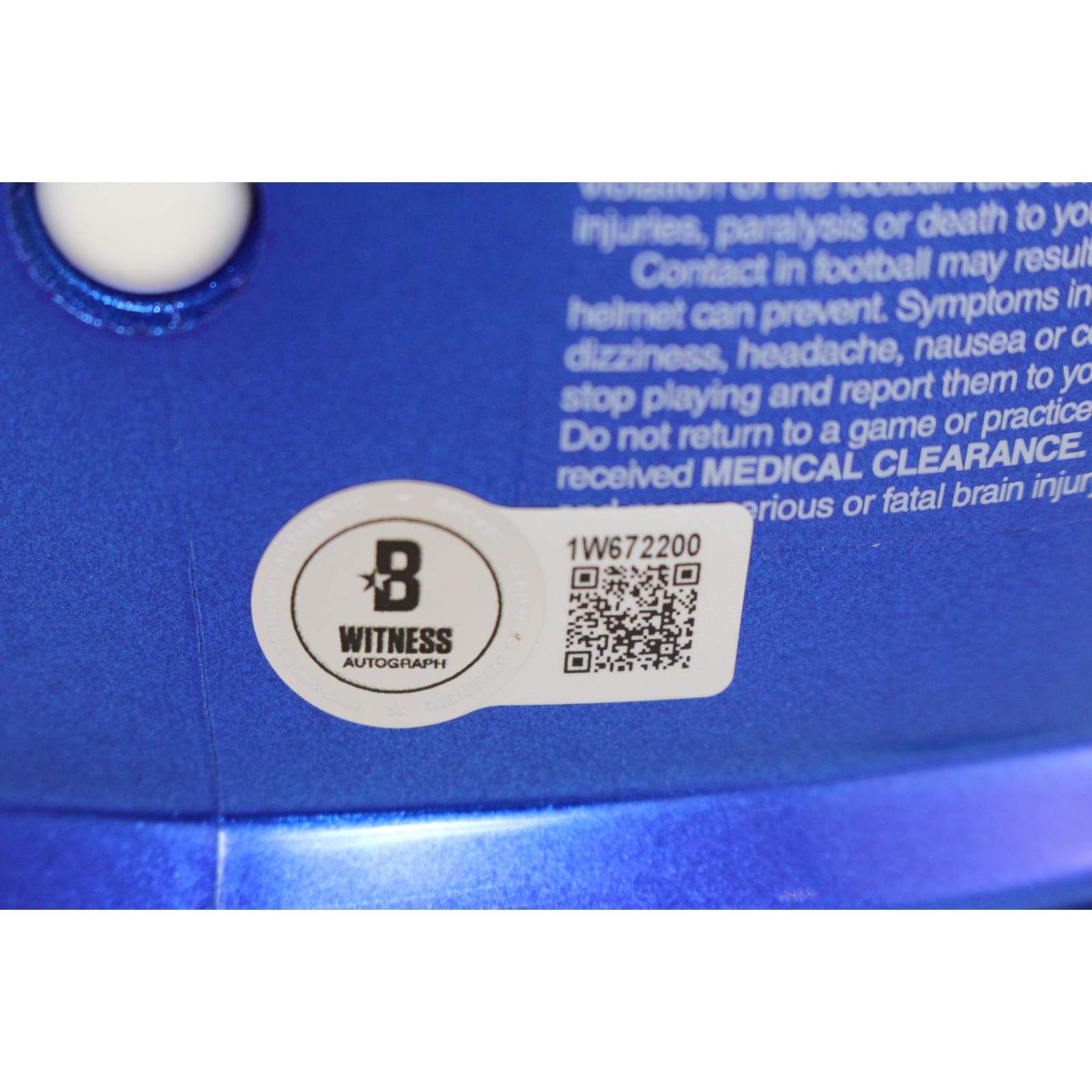 Jared Verse Autographed Los Angeles Rams Authentic Helmet 24 DROY Beckett 51875 4 Jared Verse Autographed Los Angeles Rams Authentic Helmet 24 DROY Beckett 51875