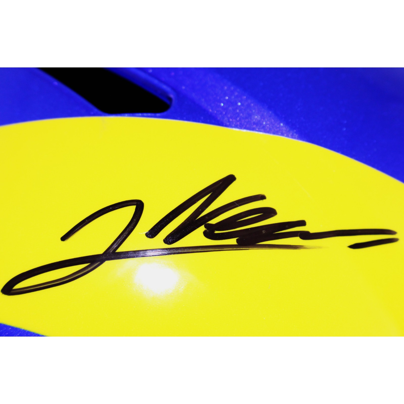 Jared Verse Autographed/Signed Los Angeles Rams F/S Helmet Beckett W 51898