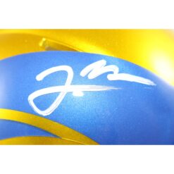 Jared Verse Autographed Los Angeles Rams Flash Mini Helmet Beckett Witness 51856