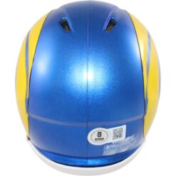 Jared Verse Autographed Los Angeles Rams Mini Helmet Beckett Witness 51871