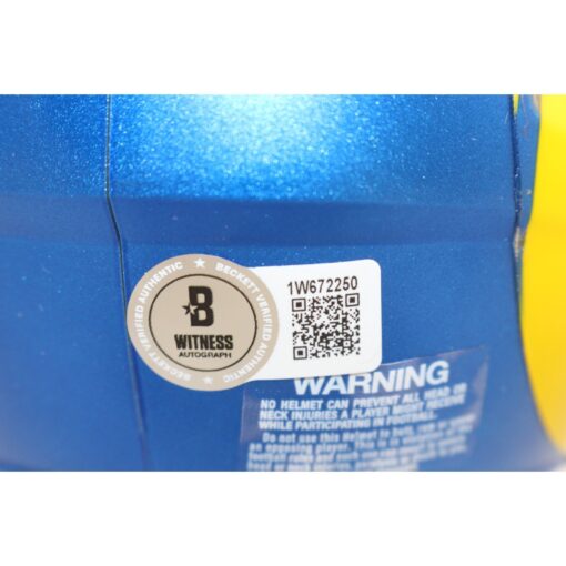 Jared Verse Autographed Los Angeles Rams Mini Helmet Beckett Witness 51871