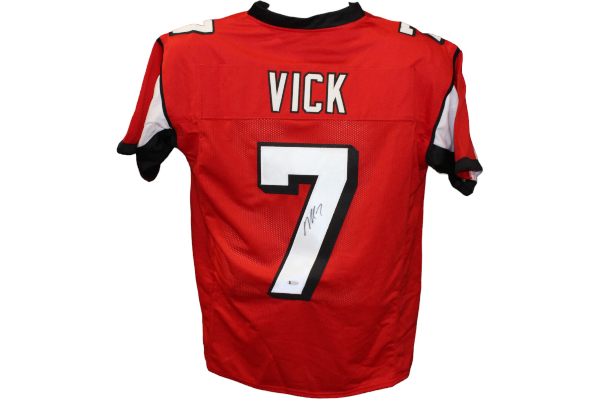 Michael Vick Autographed/Signed Pro Style Black Jersey JSA
