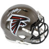 Michael Vick Autographed/Signed Atlanta Falcons Chrome Mini Helmet PSA 26828