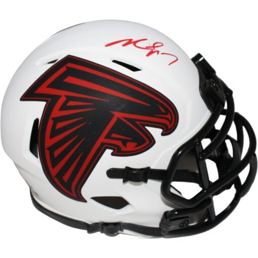 Michael Vick Signed Atlanta Falcons Lunar Mini Helmet Beckett