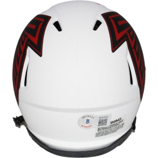 Michael Vick Signed Atlanta Falcons Lunar Mini Helmet Beckett