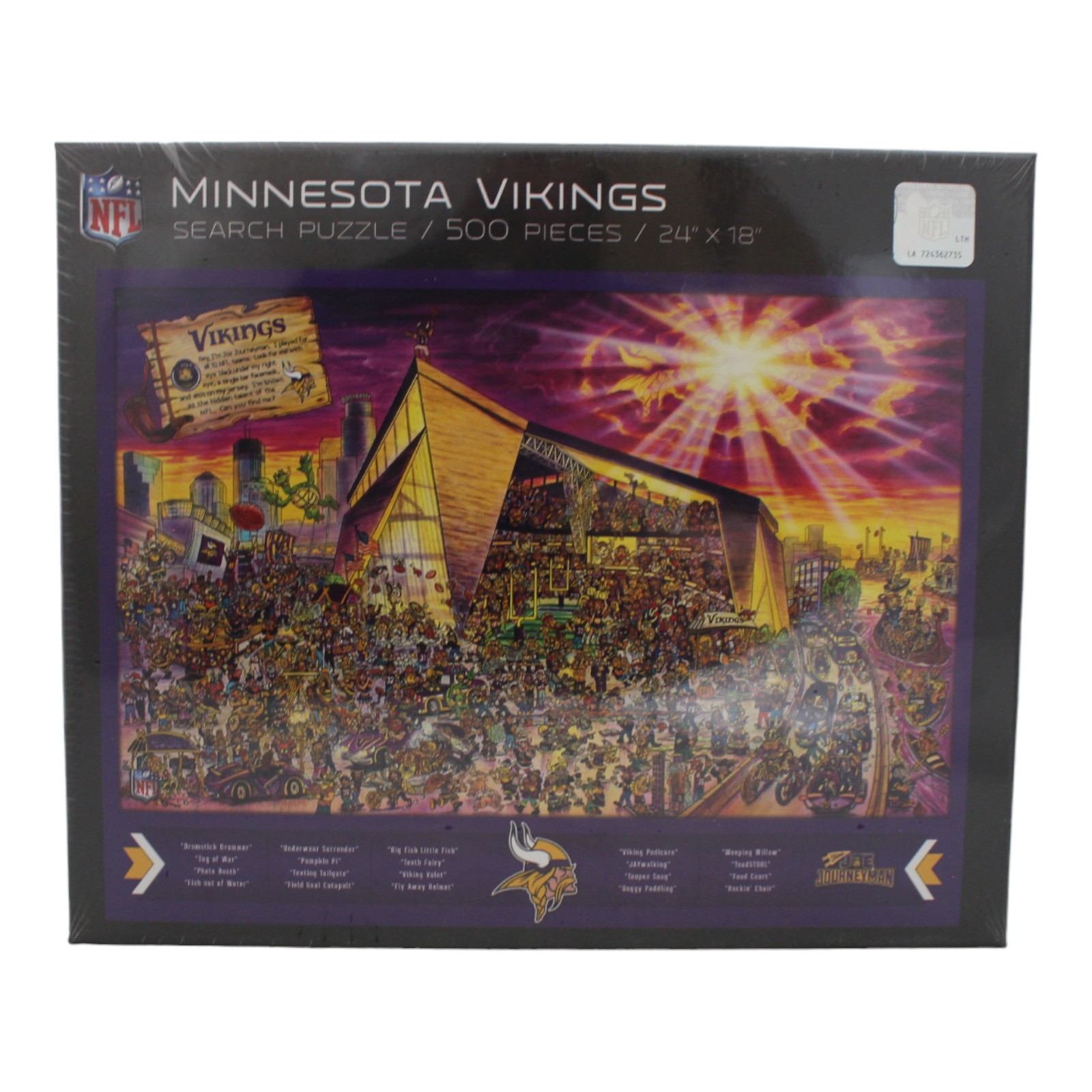 Minnesota Vikings 18"x24" YouTheFan 500 Piece Joe Journeyman Puzzle