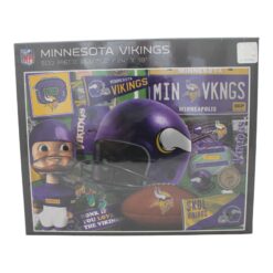 Minnesota Vikings 18"x24" YouTheFan 500 Piece Retro Series Puzzle