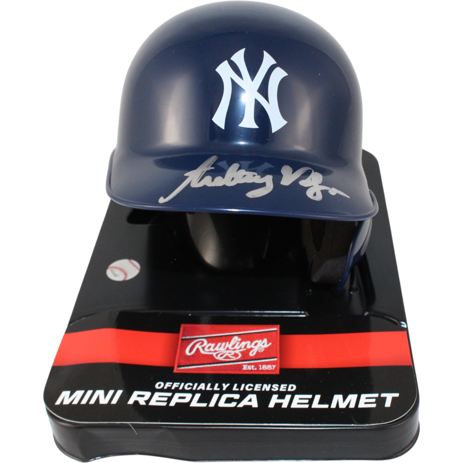 Anthony Volpe Autographed New York Yankees Rawlings Mini Helmet Fanatics 53699 1 Anthony Volpe Autographed New York Yankees Rawlings Mini Helmet Fanatics 53699