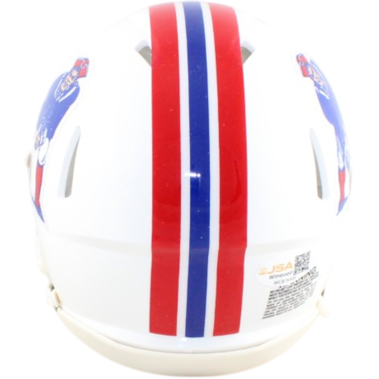 Mike Vrabel Autographed/Signed New England Patriots 82-89 TB Mini JSA 58527 3 Mike Vrabel Autographed/Signed New England Patriots 82-89 TB Mini JSA 58527