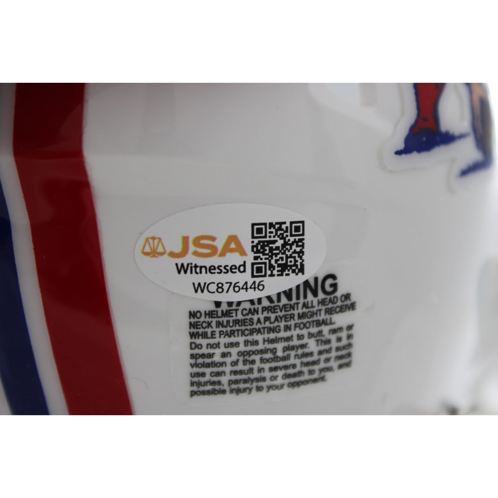 Mike Vrabel Autographed/Signed New England Patriots 82-89 TB Mini JSA 58527 4 Mike Vrabel Autographed/Signed New England Patriots 82-89 TB Mini JSA 58527
