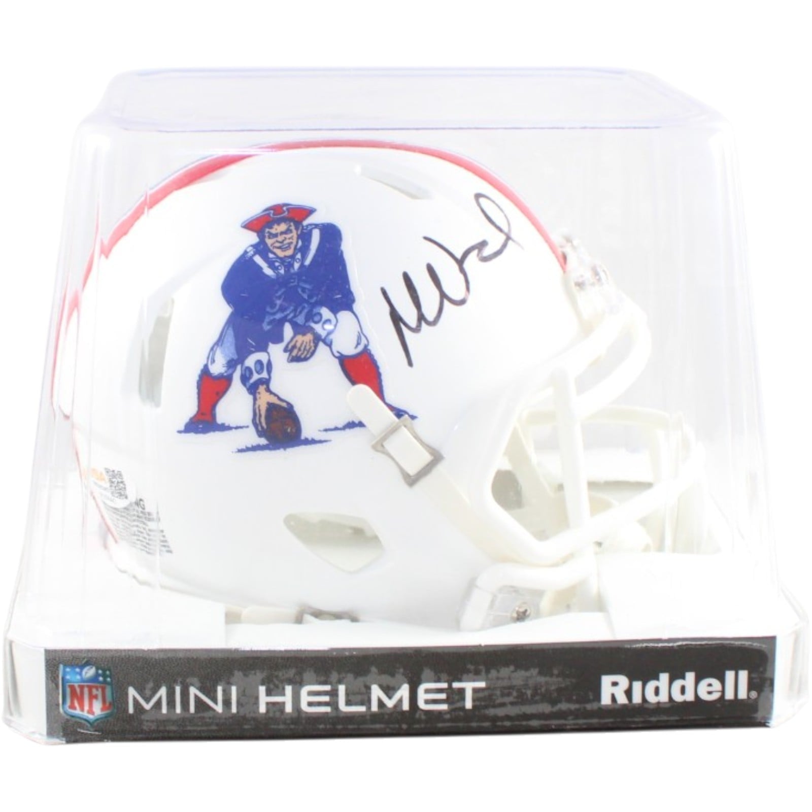 Mike Vrabel Autographed/Signed New England Patriots 82-89 TB Mini JSA 58527 5 Mike Vrabel Autographed/Signed New England Patriots 82-89 TB Mini JSA 58527