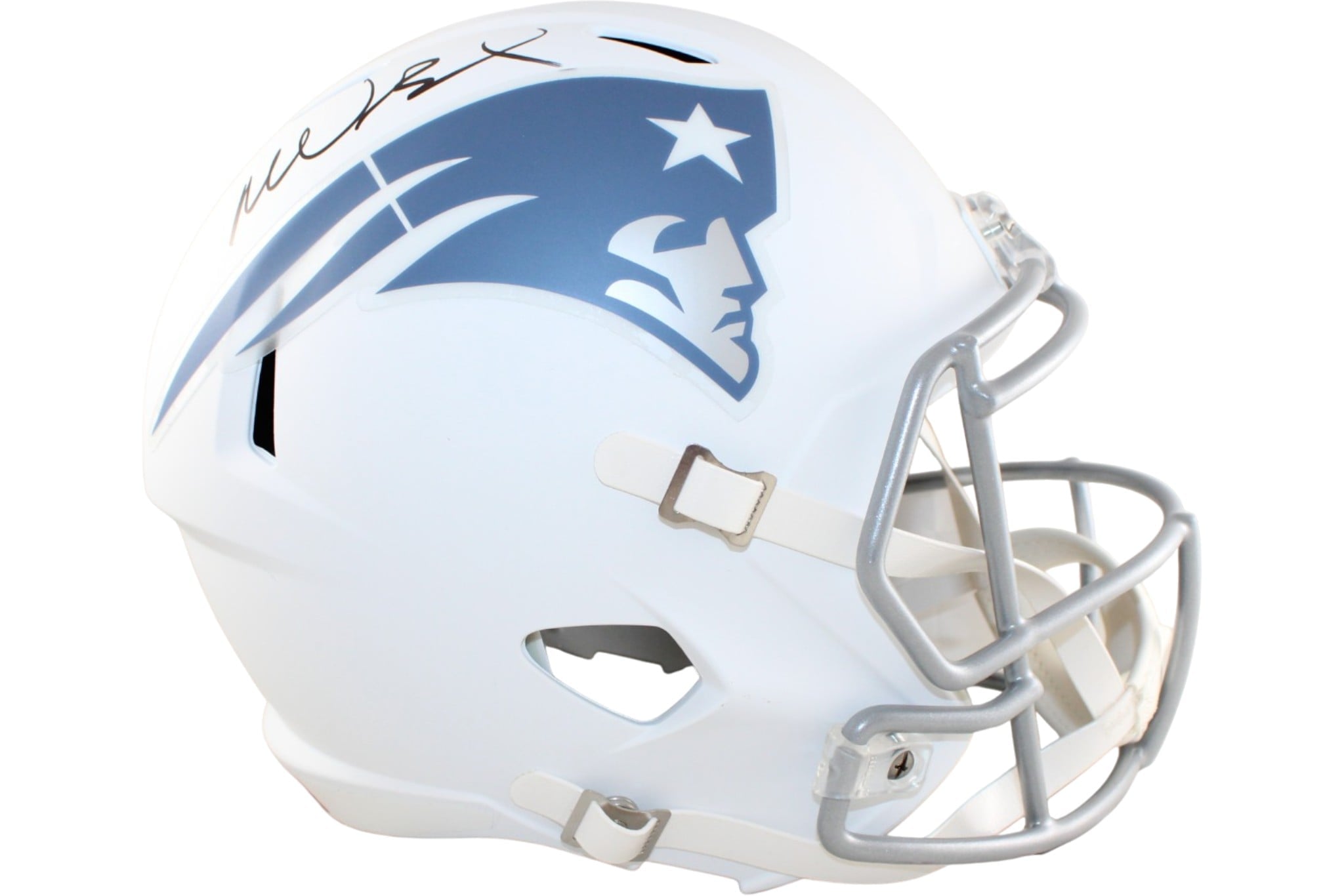 Mike Vrabel Autographed New England Patriots Rivalries Helmet Replica JSA 58541
