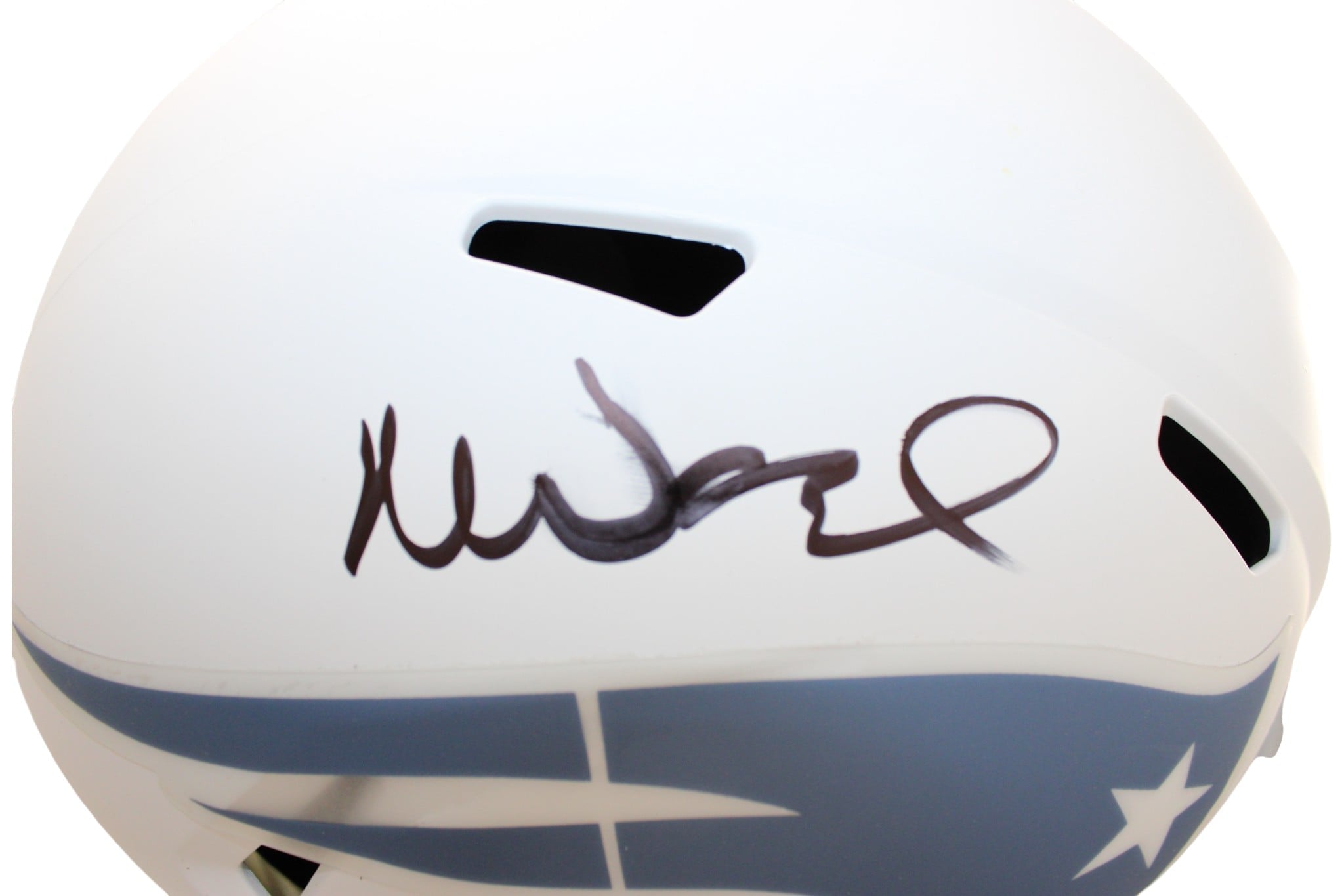 Mike Vrabel Signed New England Patriots Helmet Replica JSA 58545