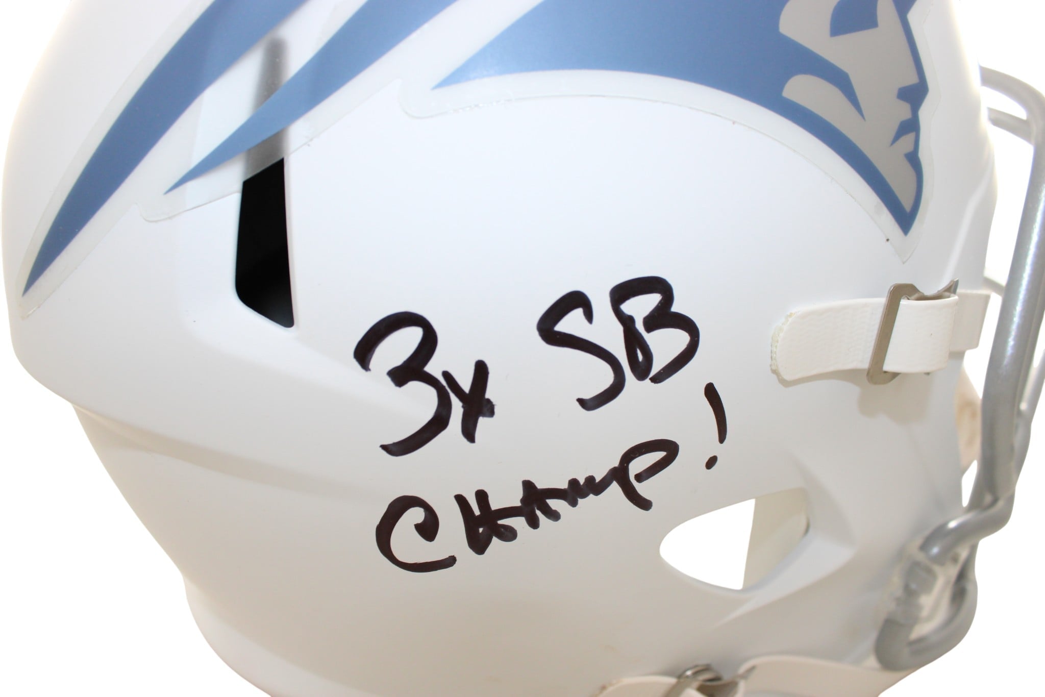 Mike Vrabel Signed New England Patriots Helmet Replica JSA 58545 3 Mike Vrabel Signed New England Patriots Helmet Replica JSA 58545