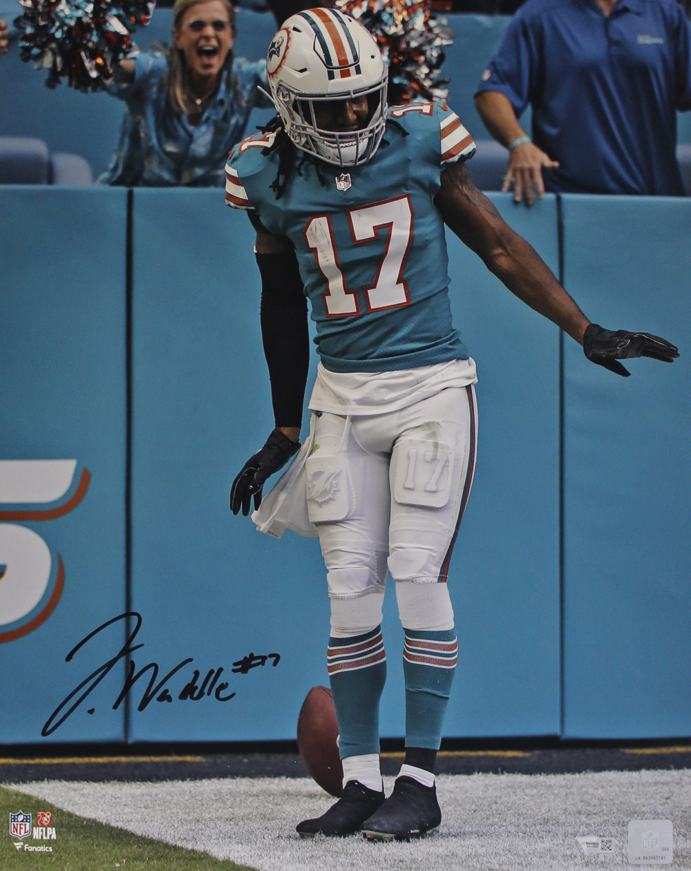 Jaylen Waddle Autographed/Signed Miami Dolphins 16x20 Photo FAN