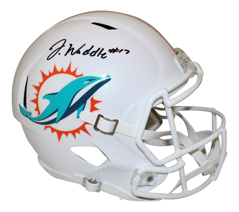 Jaylen Waddle Autographed Miami Dolphins F/S Speed Helmet FAN